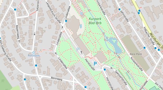 Hochzeitslocation auf Satellitenbild