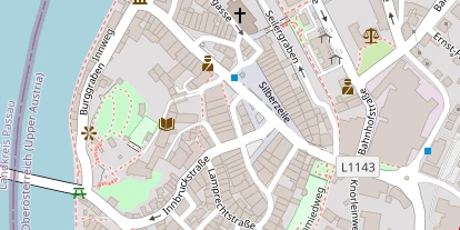 Hochzeitslocation auf Satellitenbild