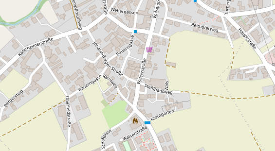 Hochzeitslocation auf Satellitenbild