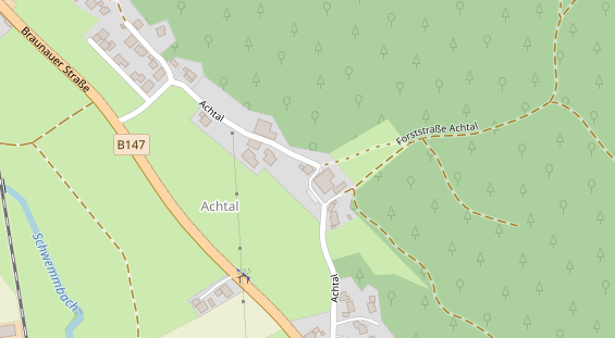 Hochzeitslocation auf Satellitenbild