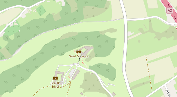 Hochzeitslocation auf Satellitenbild