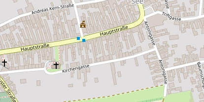 Hochzeitslocation auf Satellitenbild