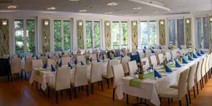 Mariage - Hochzeitsessen: 5-Gänge Hochzeitsmenü - Raumgestaltung und Tischdekoration - ABP Burgers
