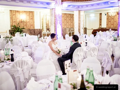 Wedding - nächstes Hotel - Wien Ottakring - das Brautpaar in unserem Ballsaal - Austria Trend Parkhotel Schönbrunn