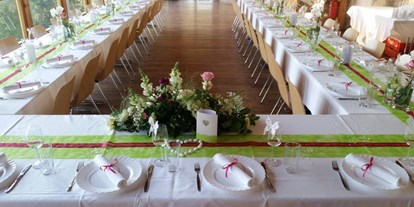 Hochzeit - Geeignet für: Private Feier (Taufe, Erstkommunion,...) - Dürnstein - Festsaal mit Tafel - Ruine Dobra
