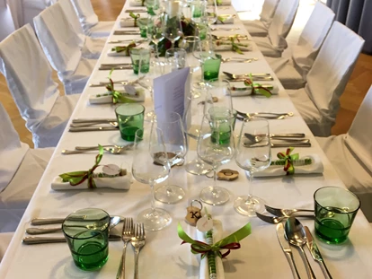 Wedding - Geeignet für: Firmenweihnachtsfeier - Stockerau - Musterbild gedeckter Tisch - Donauhof Zwentendorf