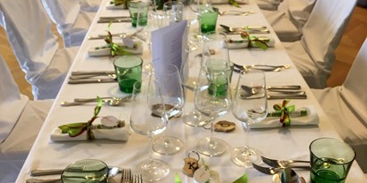 Hochzeit - Geeignet für: Firmenweihnachtsfeier - Straß im Straßertale - Musterbild gedeckter Tisch - Donauhof Zwentendorf