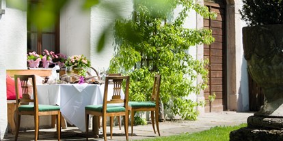 Hochzeit - Hochzeitsessen: À la carte - Tannham - Gastgarten - Romantik Spa Hotel Elixhauser Wirt ****S
