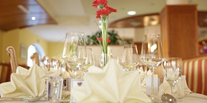 Hochzeit - Art der Location: Restaurant - Pongau - Beispiel gedeckter Tisch Hochzeit - Hotel Post Walter 