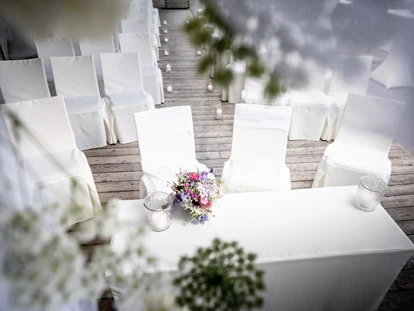 Wedding - Geeignet für: Eventlocation - Tyrol - Unser Außenbereich ist beliebt für eine Trauung im Freien, die Agape und den Empfang. - Lizum 1600 - Ihre Hochzeitslocation