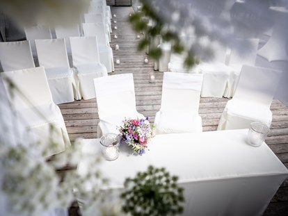 Hochzeit - Geeignet für: Produktpräsentation - Hall in Tirol - Unser Außenbereich ist beliebt für eine Trauung im Freien, die Agape und den Empfang. - Lizum 1600 - Ihre Hochzeitslocation