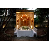 Luogo del matrimonio - Der Tisch für das Hochzeitspaar in unserem Schlossgarten www.retreat-palazzo.de - Retreat Palazzo