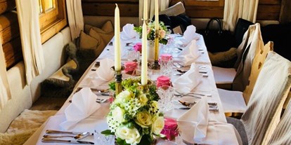 Hochzeit - Geeignet für: Firmenweihnachtsfeier - Tirol - Deko innen - Stöttlalm