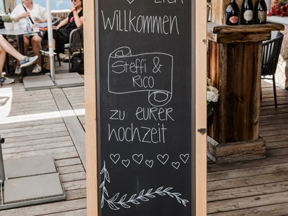 Hochzeit - Geeignet für: Produktpräsentation - Walchsee - Willkommensschild - jezz AlmResort Ellmau