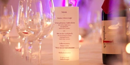 Hochzeit - Geeignet für: Firmenweihnachtsfeier - Fludau - Bild Speisekarte - Schlosshotel Mondsee