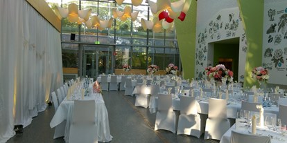 Hochzeit - Art der Location: ausgefallene Location - PLZ 28209 (Deutschland) - Unser Glasfoyer für größere Hochzeitsgesellschaften - die neue botanika