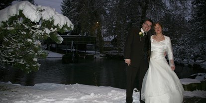 Hochzeit - Trauung im Freien - Region Schwaben - Hochzeit im Winter - Hotel und Restaurant Lochmühle