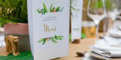 Hochzeit - Frühlingshochzeit - Mömlingen - Beispiel für Menü-Karte - Unique Eventlocation