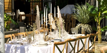 Hochzeit - Geeignet für: Geburtstagsfeier - Mühltal (Darmstadt-Dieburg) - Beispiel Tischdekoration im Boho-Stil - Unique Eventlocation