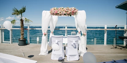 Hochzeit - Art der Location: Eventlocation - Ostseeküste - Freie Trauung auf unserer Sonnenterrasse - Restaurant Wolkenlos