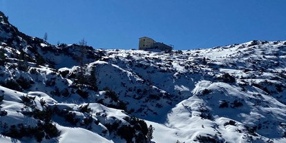 Hochzeit - Winterhochzeit - Gschlößl - Ausblick von der Terrasse - Gjaid Alm am Krippenstein 