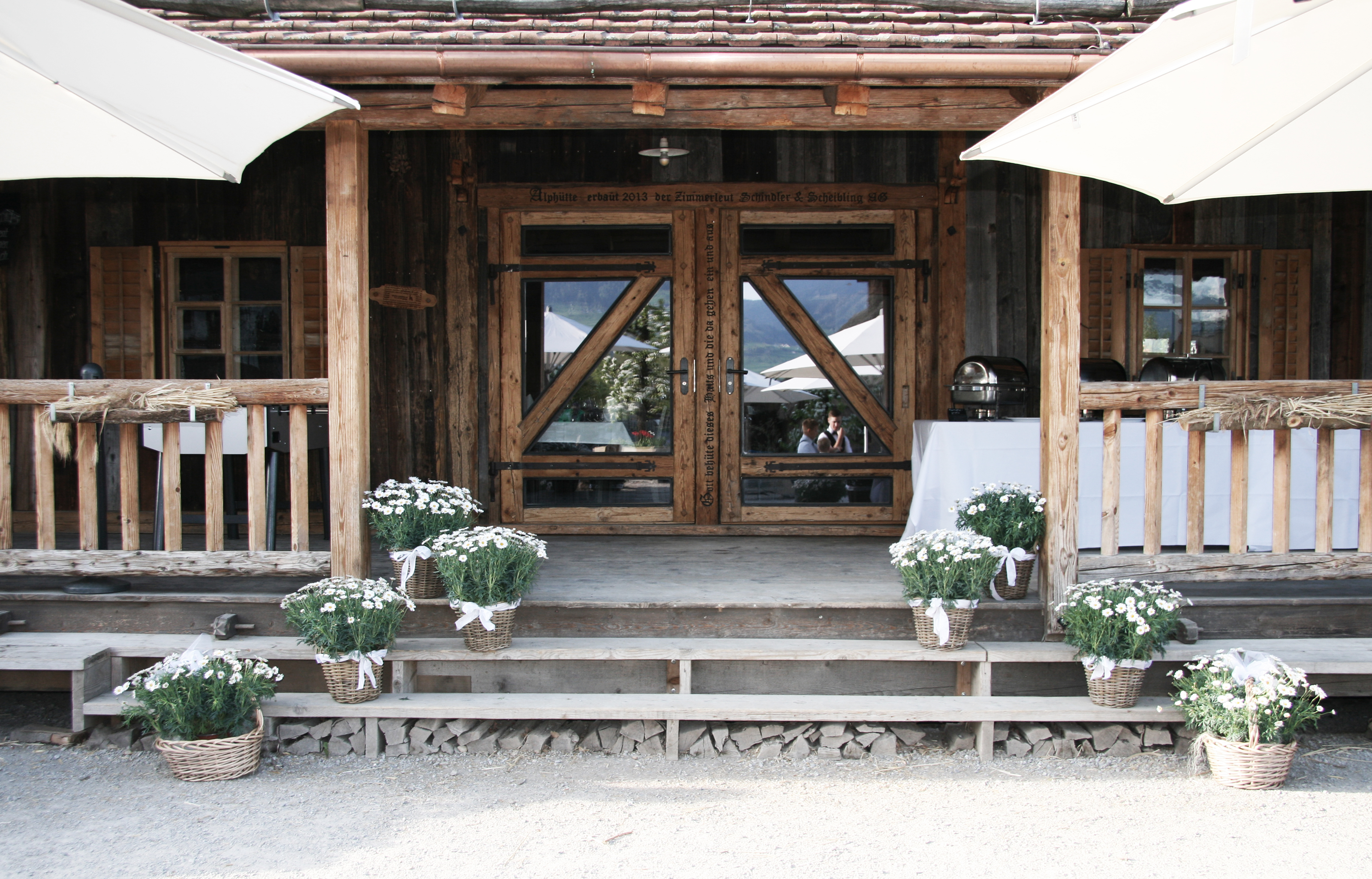 Trouwlocatie - Der Schopf ist urchig und gemütlich und eignet sich vor allem für Winterhochzeiten. - Bächlihof - Jucker Farm AG
