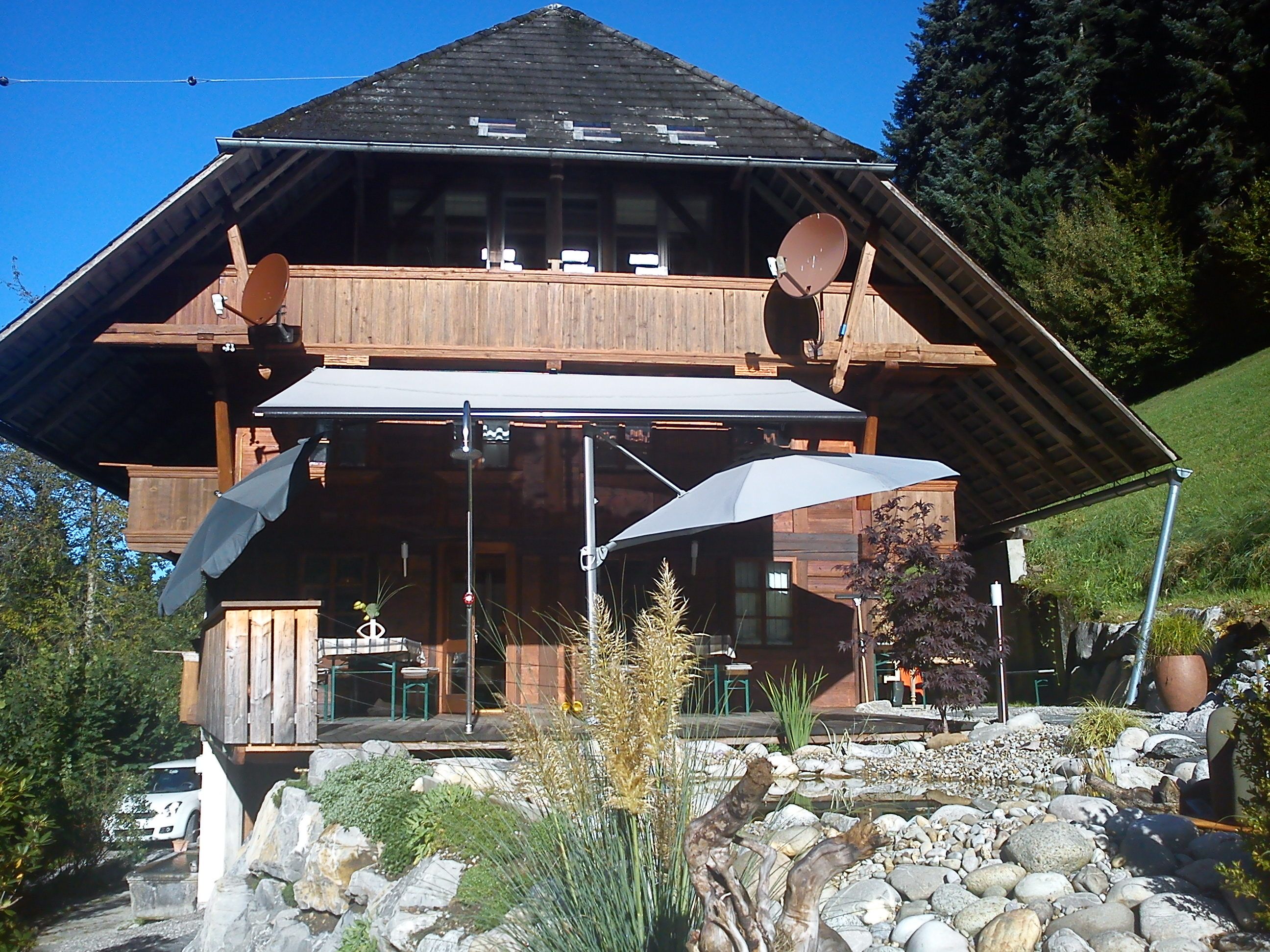 Hochzeitslocation - Blick vom Grillplatz - Chrattegrabe Emmental