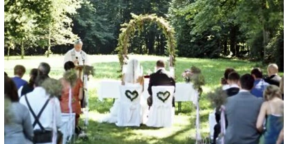 Mariage - Hochzeitsessen: mehrgängiges Hochzeitsmenü - Oberbayern - Freie Trauung im idyllischen Schlosspark - Schloss Blumenthal