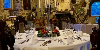 Wedding - Hochzeitsessen: 5-Gänge Hochzeitsmenü - Kaltern an der Weinstrasse - Der Leopoldsaal für ein privates Dinner. - Schloss Wangen Bellermont