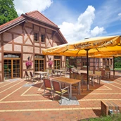 Trouwlocatie - Restaurant mit Terrasse - Jagdschloss Waldsee
