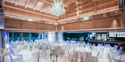 Hochzeit - wolidays (wedding+holiday) - Tirol - Der große Festsaal des Greenvieh in Mieming. - Greenvieh Chalet