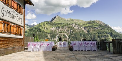 Hochzeit - Geeignet für: Private Feier (Taufe, Erstkommunion,...) - Arlberg - Hotel Goldener Berg & Alter Goldener Berg
