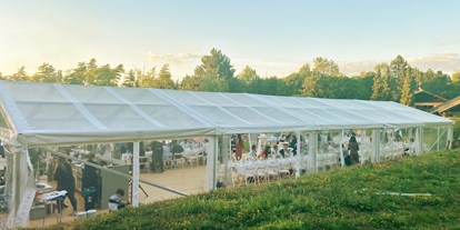 Hochzeit - Geeignet für: Gala, Tanzabend und Bälle - Rohrsheim - Transparentes Eventzelt am Wolfstein im Harz