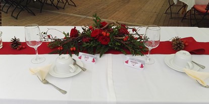 Hochzeit - Geeignet für: Firmenweihnachtsfeier - Sachsen - Dekoration auf unserer Tafel - Bergwirtschaft Bieleboh Restaurant & Hotel