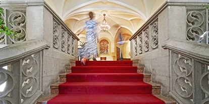 Mariage - Hunde erlaubt - Allemagne - Willkommen im Schlosshotel Villa Westerberge. Das Eingangsportal ist ein Blickfang und zugleich ein beliebtes Fotomotiv.  - Schlosshotel Villa Westerberge