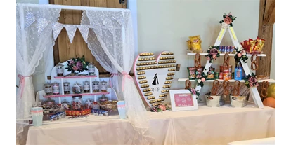 Hochzeit - Hochzeitsessen: 3-Gänge Hochzeitsmenü - Niederthai - Milser Stadl, Candy-Bar - Alpenrast Tyrol