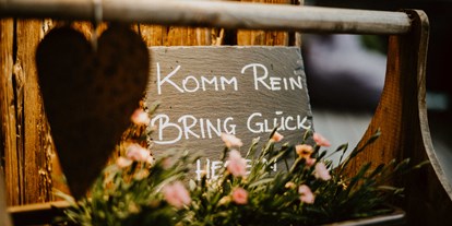 Hochzeit - Geeignet für: Private Feier (Taufe, Erstkommunion,...) - Schönau am Königssee - Liebevolle Details an allen Ecken und Enden. - TIERGARTEN ALM