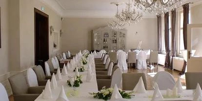 Mariage - Hochzeitsessen: mehrgängiges Hochzeitsmenü - Glasow - Hochzeitstafel - Schloss Krugsdorf Hotel & Golf