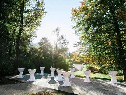 Hochzeit - nächstes Hotel - Fischerndorf - Terrasse vor den Stallungen  - Kaiservilla Bad Ischl