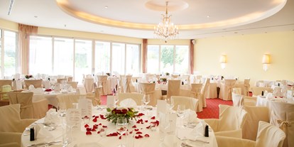 Hochzeit - St. Filippen - Festsaal in unserem Panorama Seerestaurant  - Werzers Hotel Resort Pörtschach