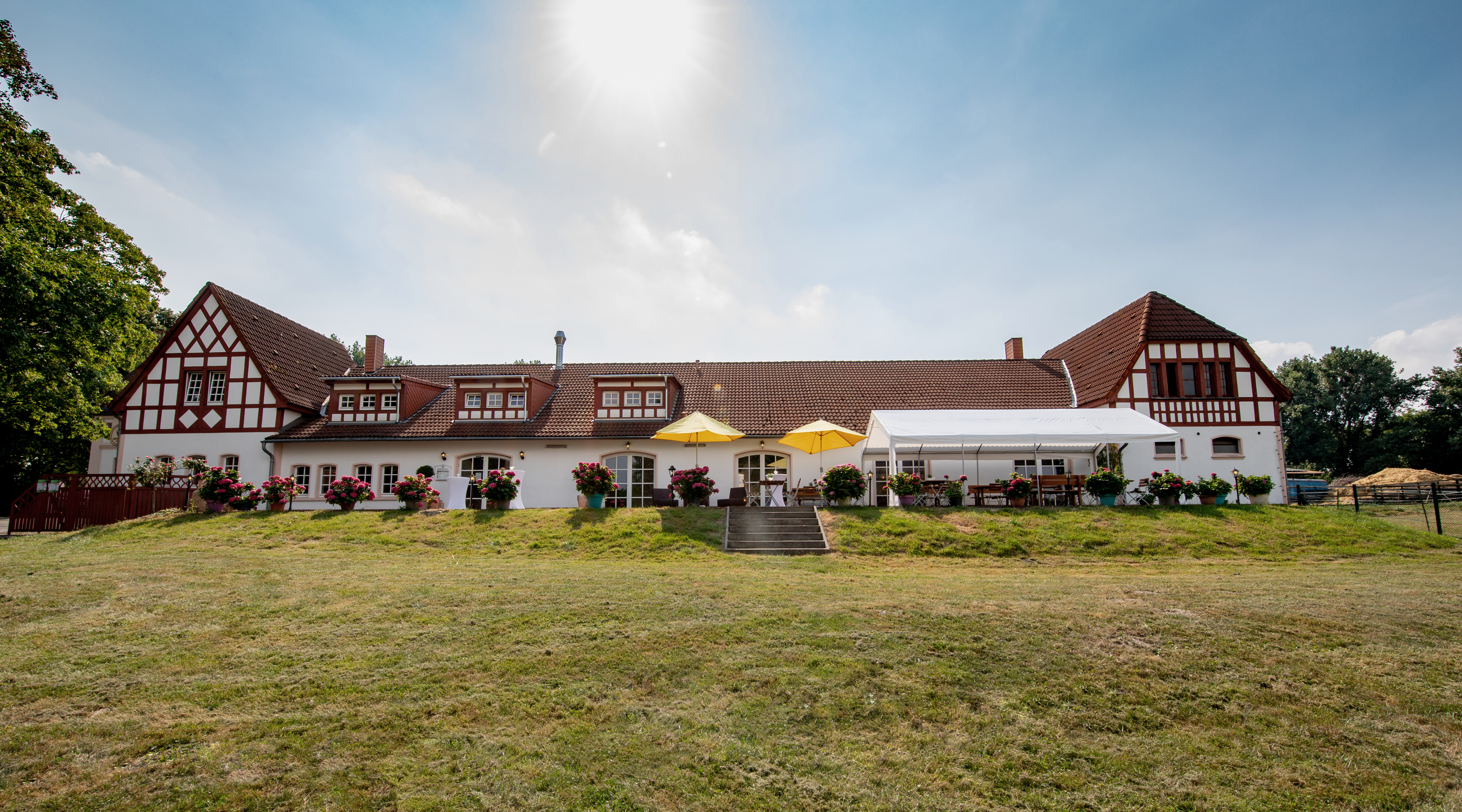 Hochzeit: Hauptansicht der Eventlokation - Die Bischoff Eventlocation