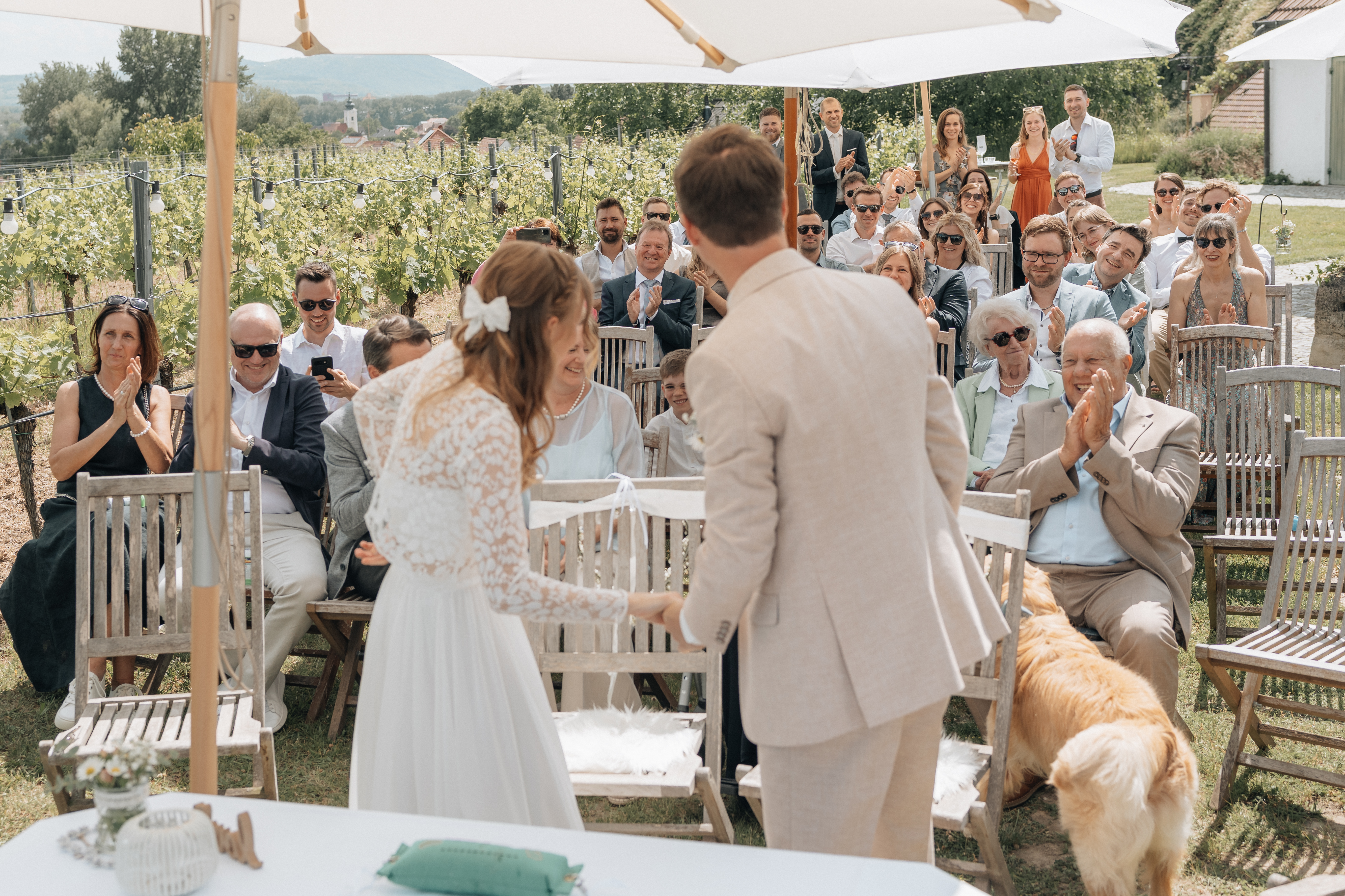 Hochzeitslocation - Trauung unter Freiem Himmel im Winzerhaus Kitzler. - Winzerhaus Kitzler