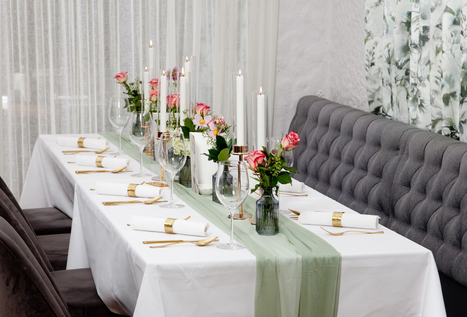 Lieu du mariage - HZ Tisch im Hochzeitssaal - Die Buschenschank