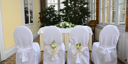 Hochzeit - Art der Location: Wintergarten - Standesamtliche Trauung auf Schloss Wolfsberg  - Schloss Wolfsberg