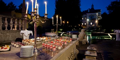 Hochzeit - Art der Location: Eventlocation - Bürmoos - Dessertbuffet am Fürstentisch | Hellbrunner Wasserspiele - Gasthaus zu Schloss Hellbrunn