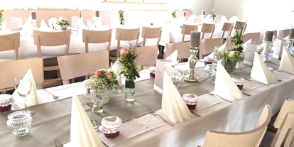 Hochzeit - barrierefreie Location - Maulbronn - Der große Festsaal des Bischoff's Landrestaurant bietet Platz für 75 bis 120 Hochzeitsgäste. - Bischoff's Landrestaurant