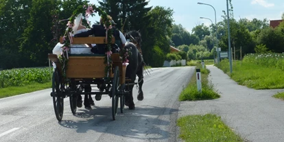 Wedding - barrierefreie Location - Baden (Baden) - Mit der Kutsche in die Kirche - Michlhof in Lanzenkirchen