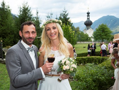 Hochzeit - Hochzeitsessen: mehrgängiges Hochzeitsmenü - Weneberg (Greifenburg, Irschen) - Eine Gartenhochzeit im Sommer 2018. - Schloss Greifenburg