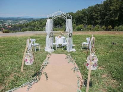 Hochzeit - Art der Location: im Freien - Steiermark - Hochzeiten am Obstweingut Haas