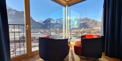 Hochzeit - Alpenregion Bludenz - Panoramazimmer Alpstadt Lifestyle Hotel (direkt mit dem Saal verbunden). - Fohren Saal Bludenz